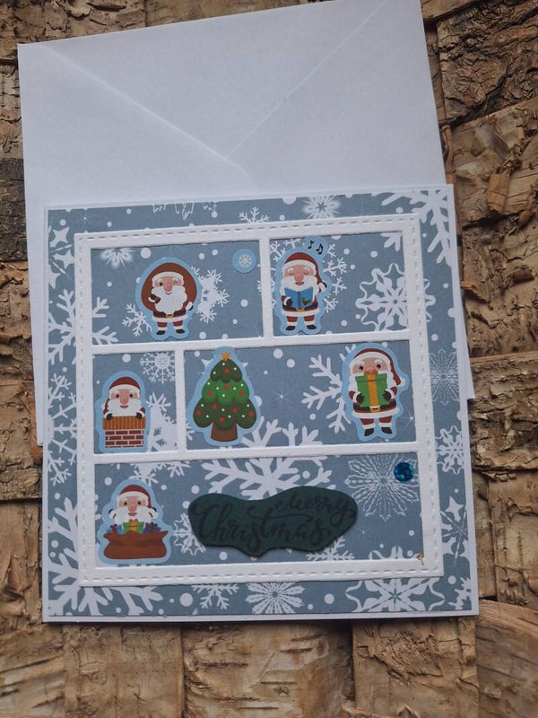 Grußkarte zu Weihnachten, Merry Christmas Karte, Weihnachtskarte, Nikolaus