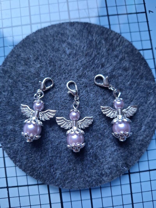 Schutzengel Anhänger, Schlüsselanhänger, Taschenanhänger, Engel, Perlen