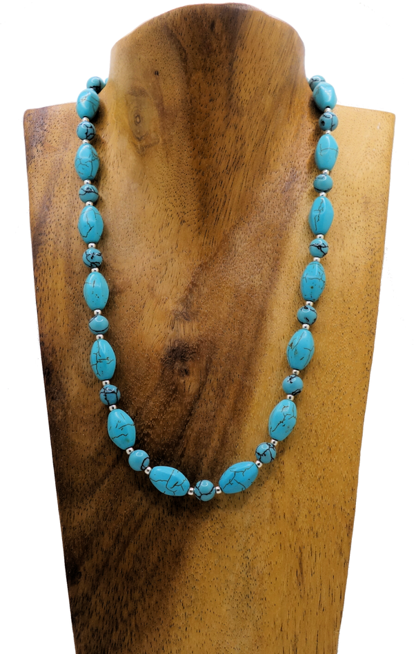 Türkis & Silber Halskette