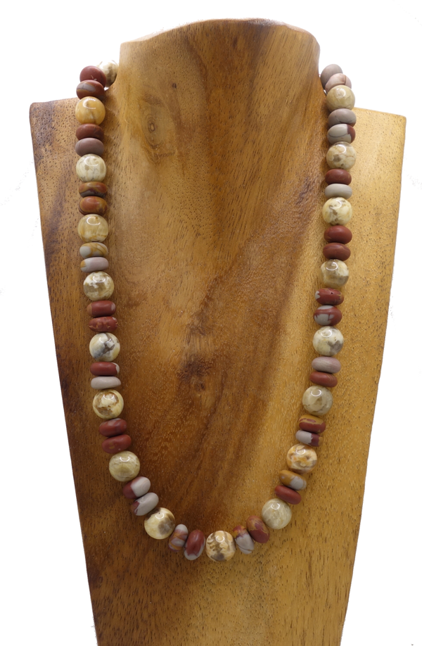 Halskette aus  Noreena Jaspis & Zebra Feldspat