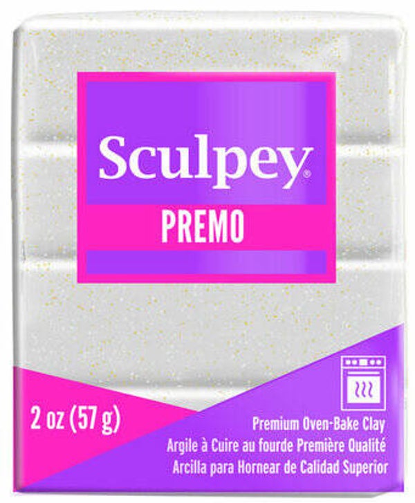 Sculpey Premo - White Gold Glitter