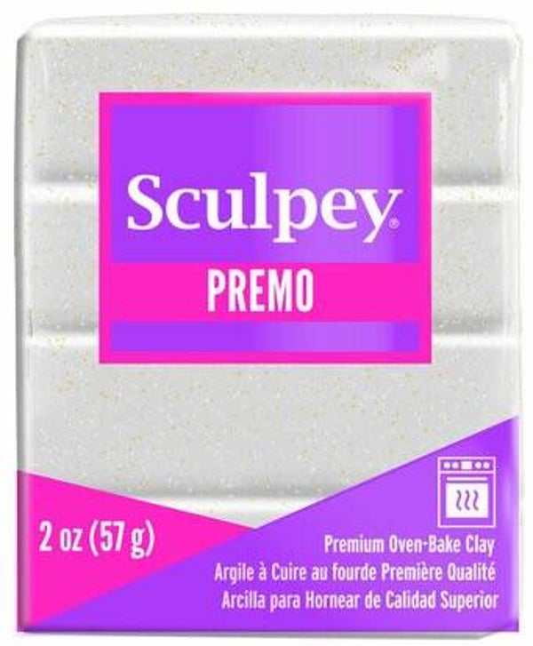 Sculpey Premo - White Gold Glitter