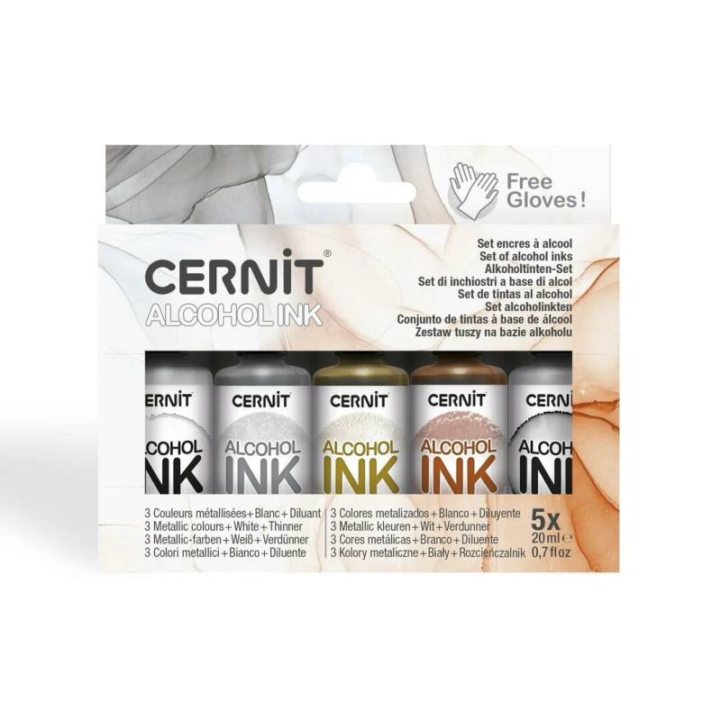 Assortment Cernit Alcohol ink, Cold colors