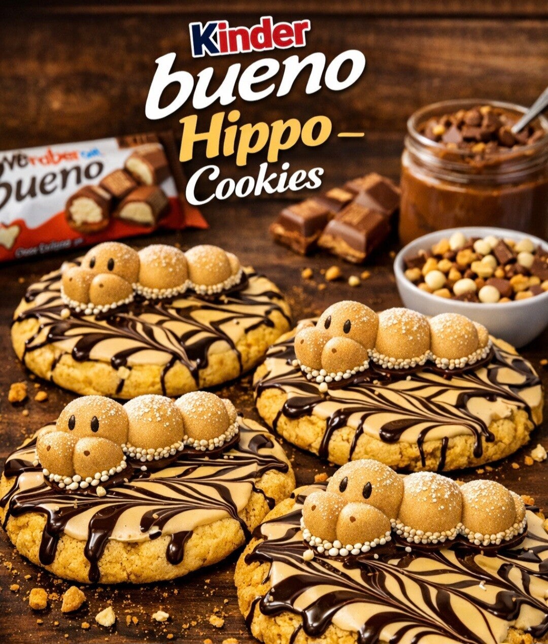 4 x kinder Bueno cookies