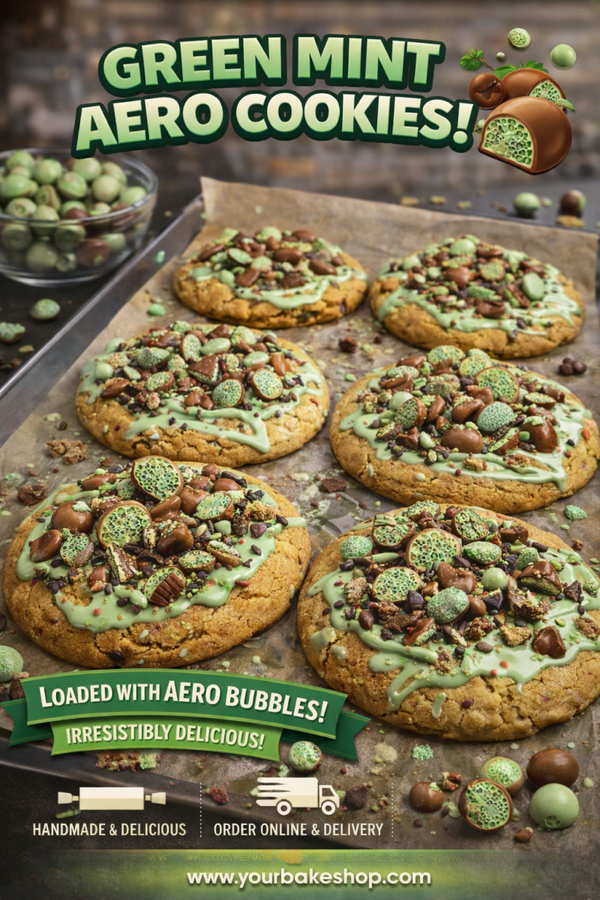 4 x mint aero cookies