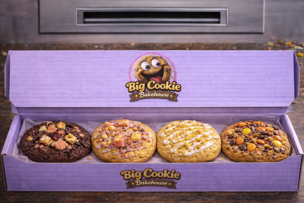 4 x mixed flavour box cookies