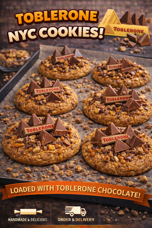 4 x Toblerone NYC cookies