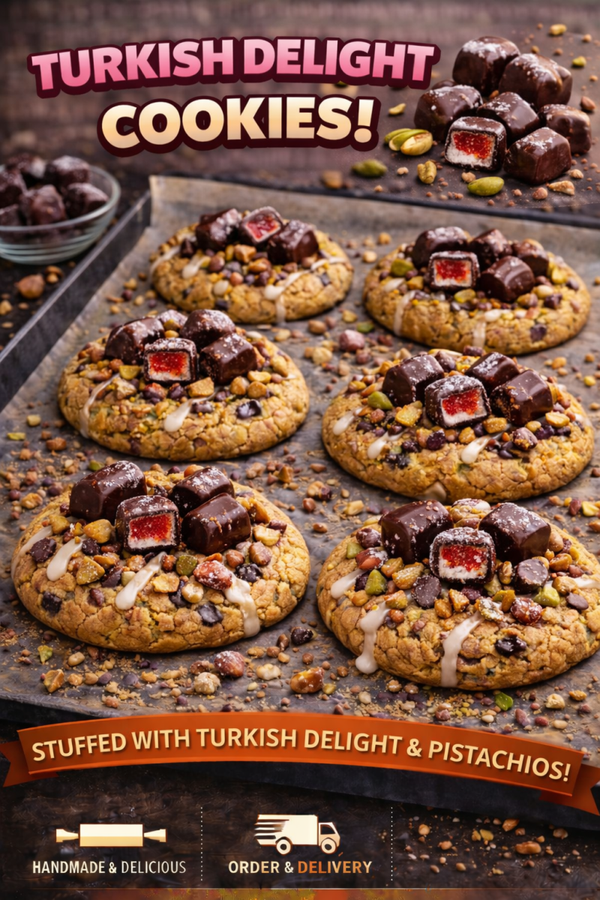 4 x Turkish delight cookies