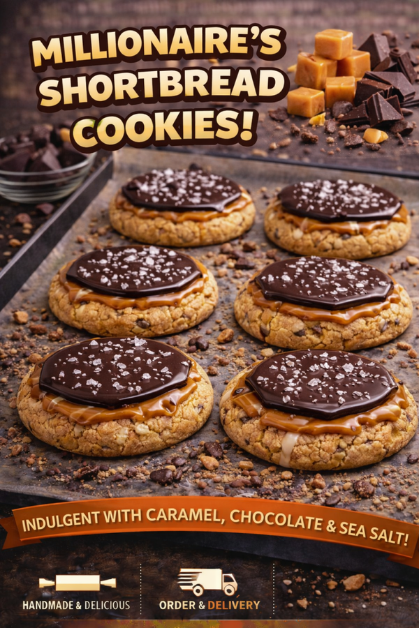 4 x millionaires shortbread cookies