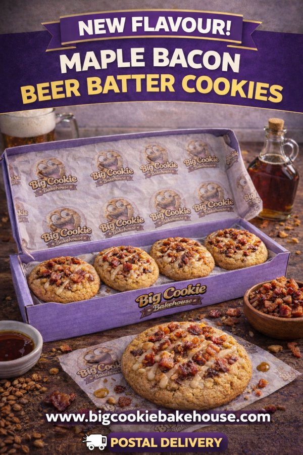 4 x maple bacon beer batter cookies