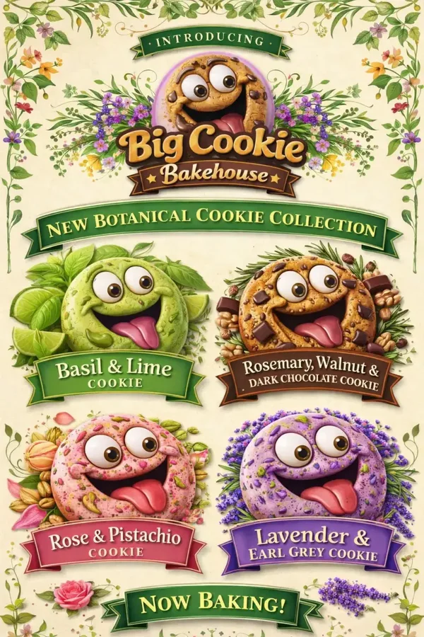 Botanical cookie collection