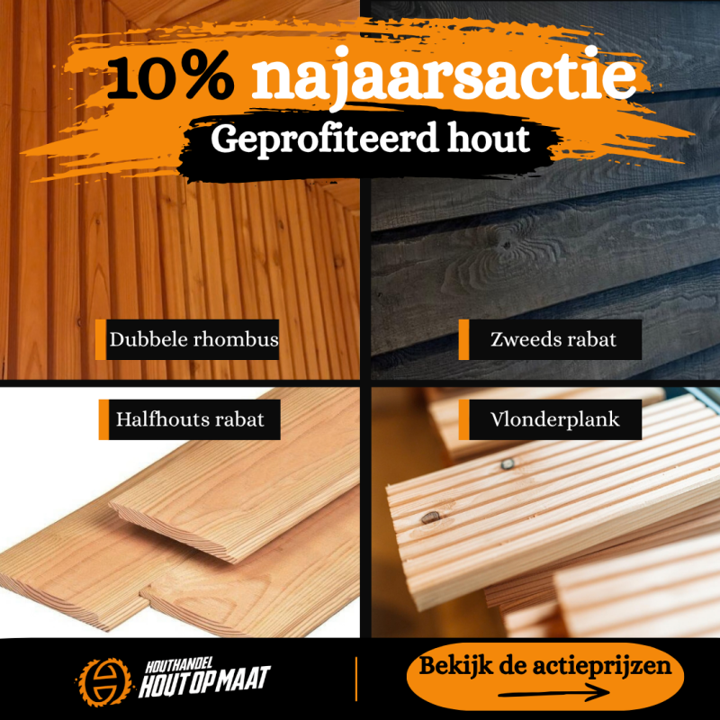 Narjaars actie | Houthandel hout op maat