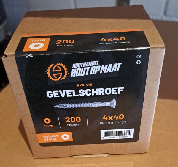 Torx Gevelschroef - 4 mm dik (p2)