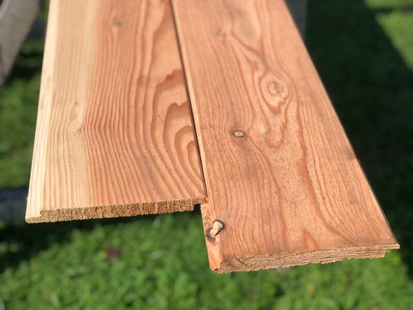 Geschaafd halfhouts rabat/Dakbeschot werkend 17,5 cm zakelijk