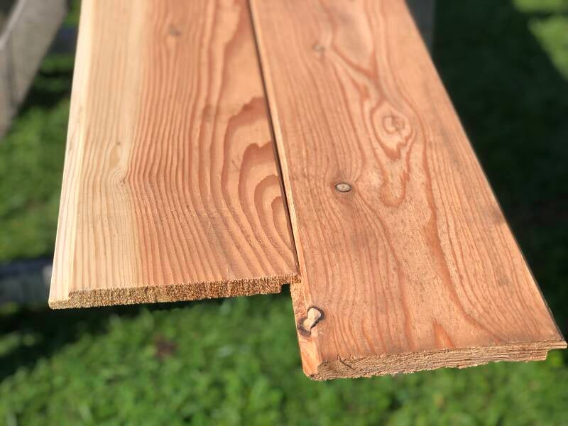 Geschaafd halfhouts rabat/Dakbeschot werkend 12,5 cm (P2)