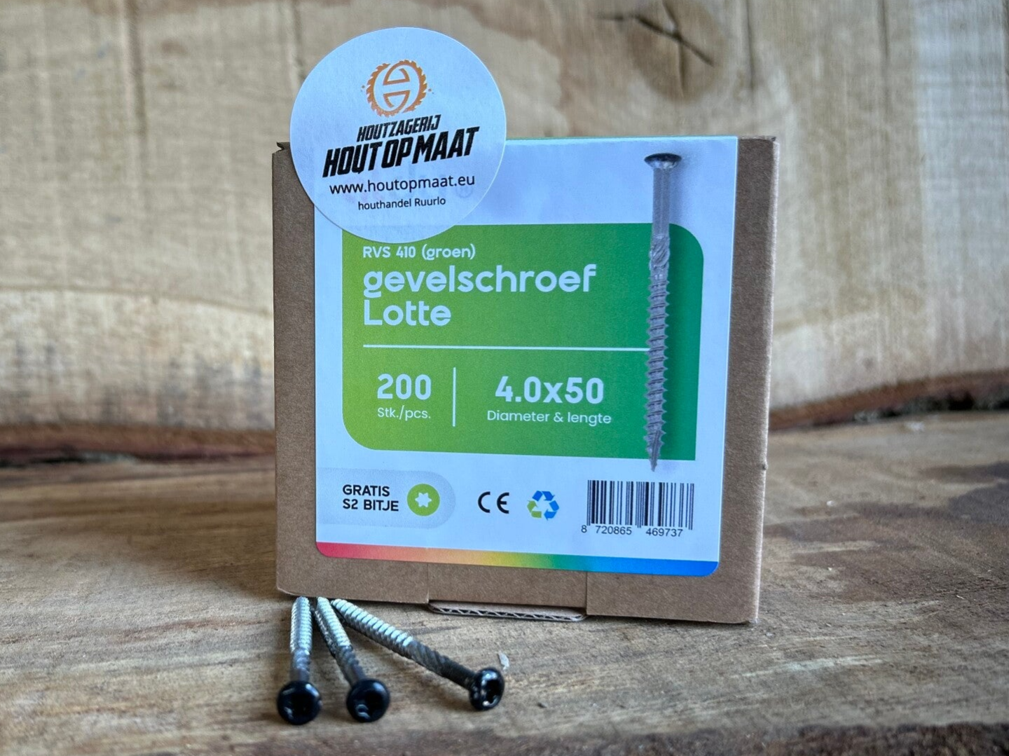 Zwarte kop Torx - Schroeven, 4 mm dik
