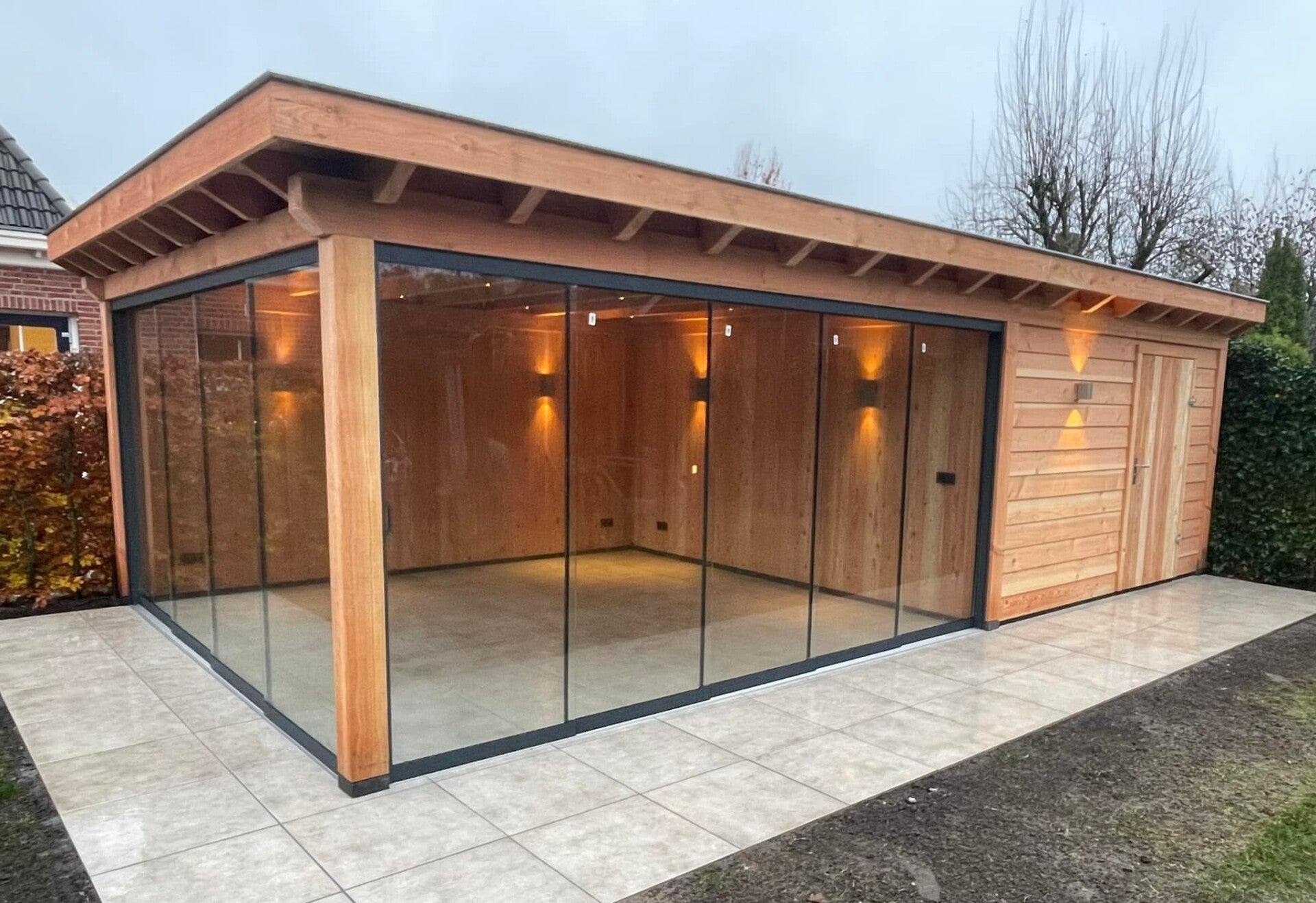 Plat dak opverkapping