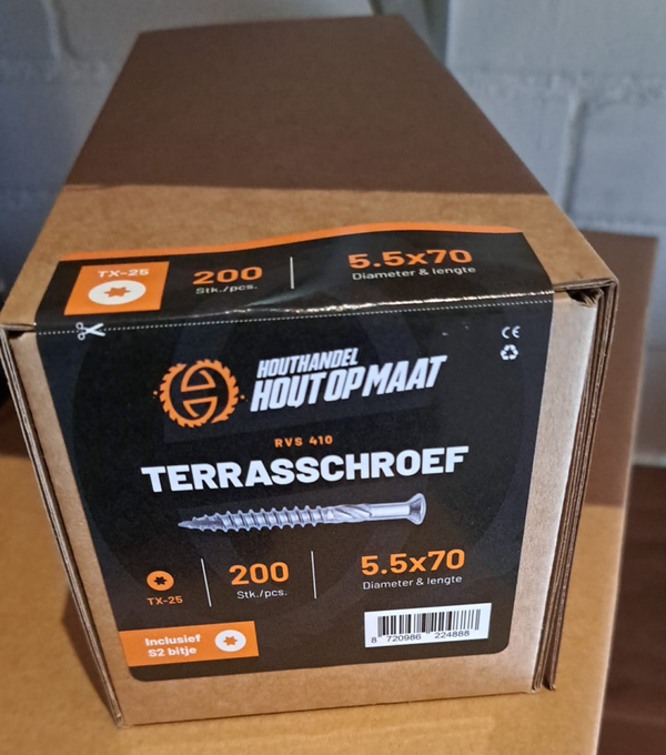 Torx terrasschroef - 5.5 mm dik (p2)