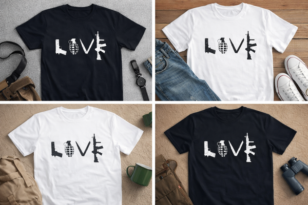 T-Shirt mit Logo ‚Love‘