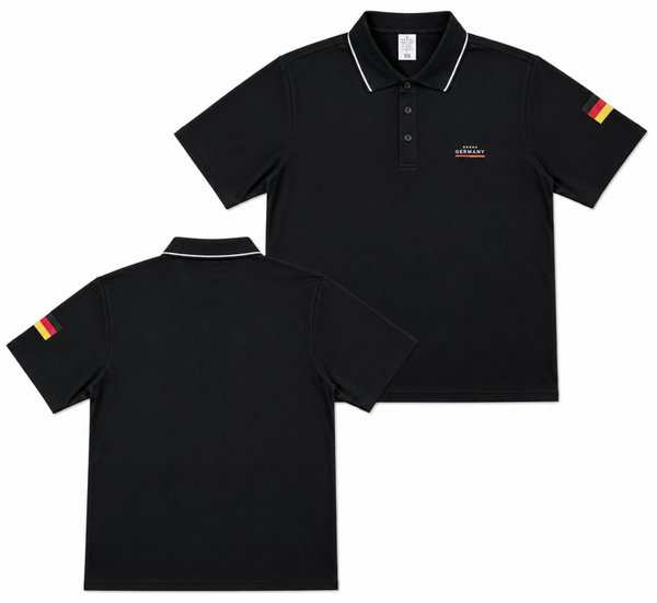 Sport Poloshirt „Germany“ für IPSC oder andere Sportarten Schwarz