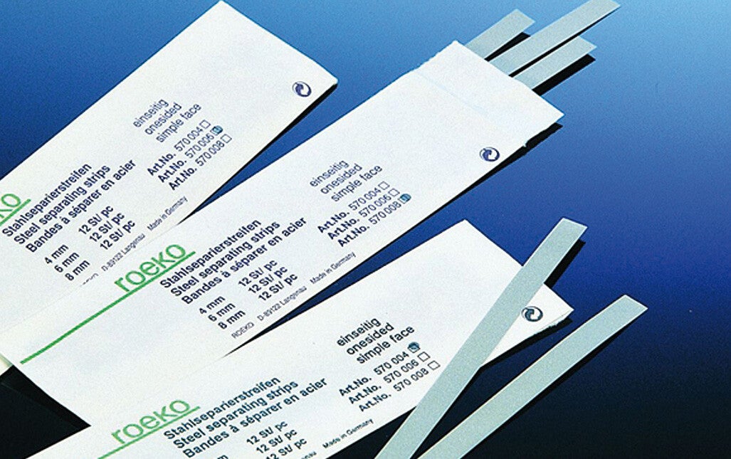 Stahlseparierstreifen, 12 Stück, roeko