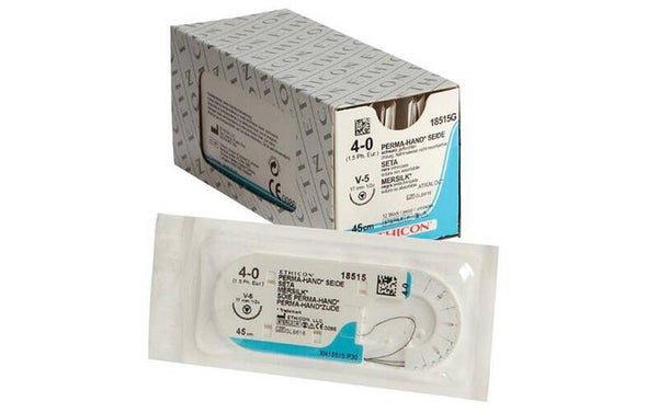 Perma-Hand Seide V-5, 4-0, Ethicon 18515G