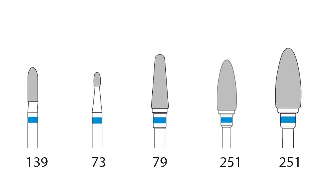 HM Fräser, Kreuzverzahnung standard, blau, Edenta
