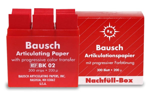Artikulationspapier rot BK 02/ BK 1002, Dr. Bausch