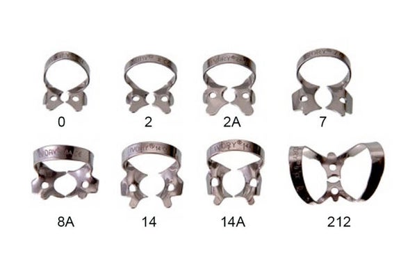 Kofferdamklammer, Ivory