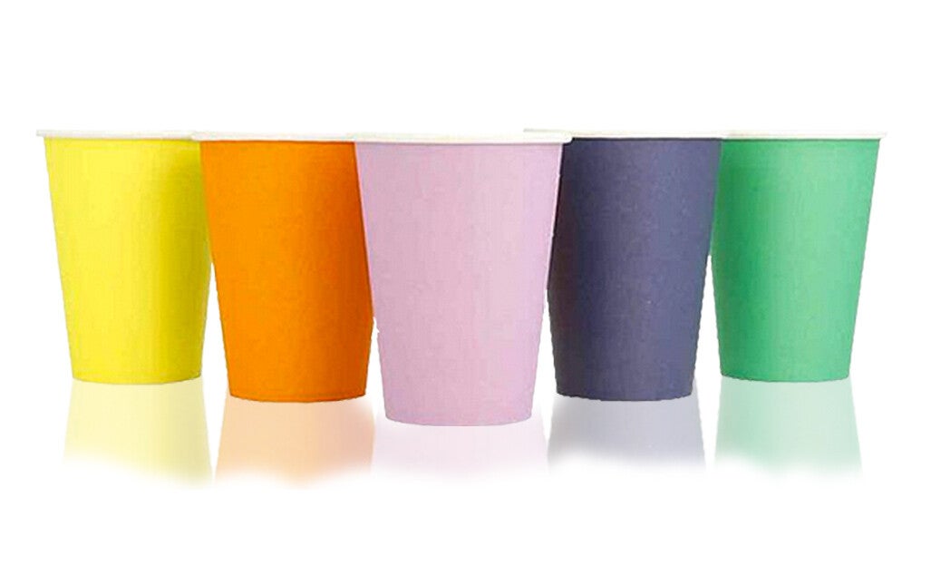 Mundspülbecher Papier, Sortiment