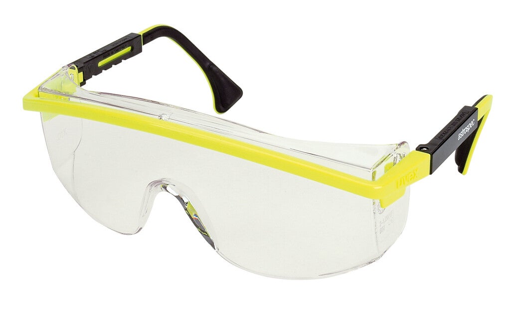 iSpec Safety Fit Schutzbrille, Farbe gelb-schwarz, H&W