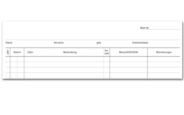 Spitta Krankenblätter, 100 Stk., weiß