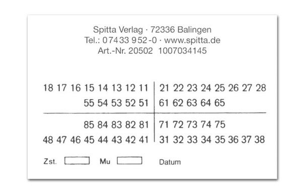Spitta 01-Befund selbstklebend