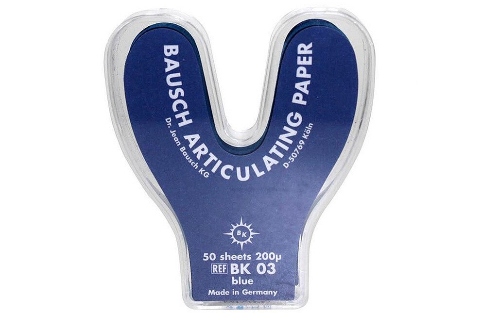 Artikulationspapier Hufeisenform blau BK 03, Dr. Bausch