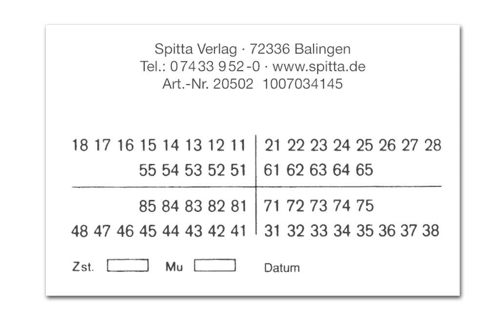 Spitta 01-Befund selbstklebend