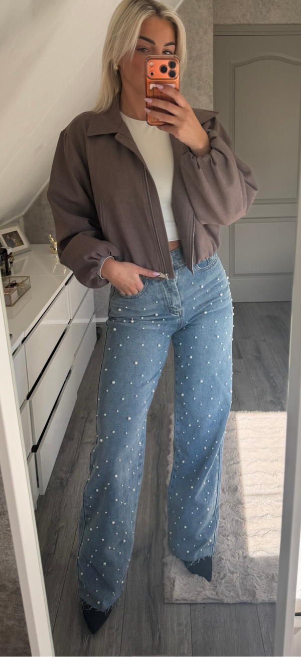 Denim jeans pearl