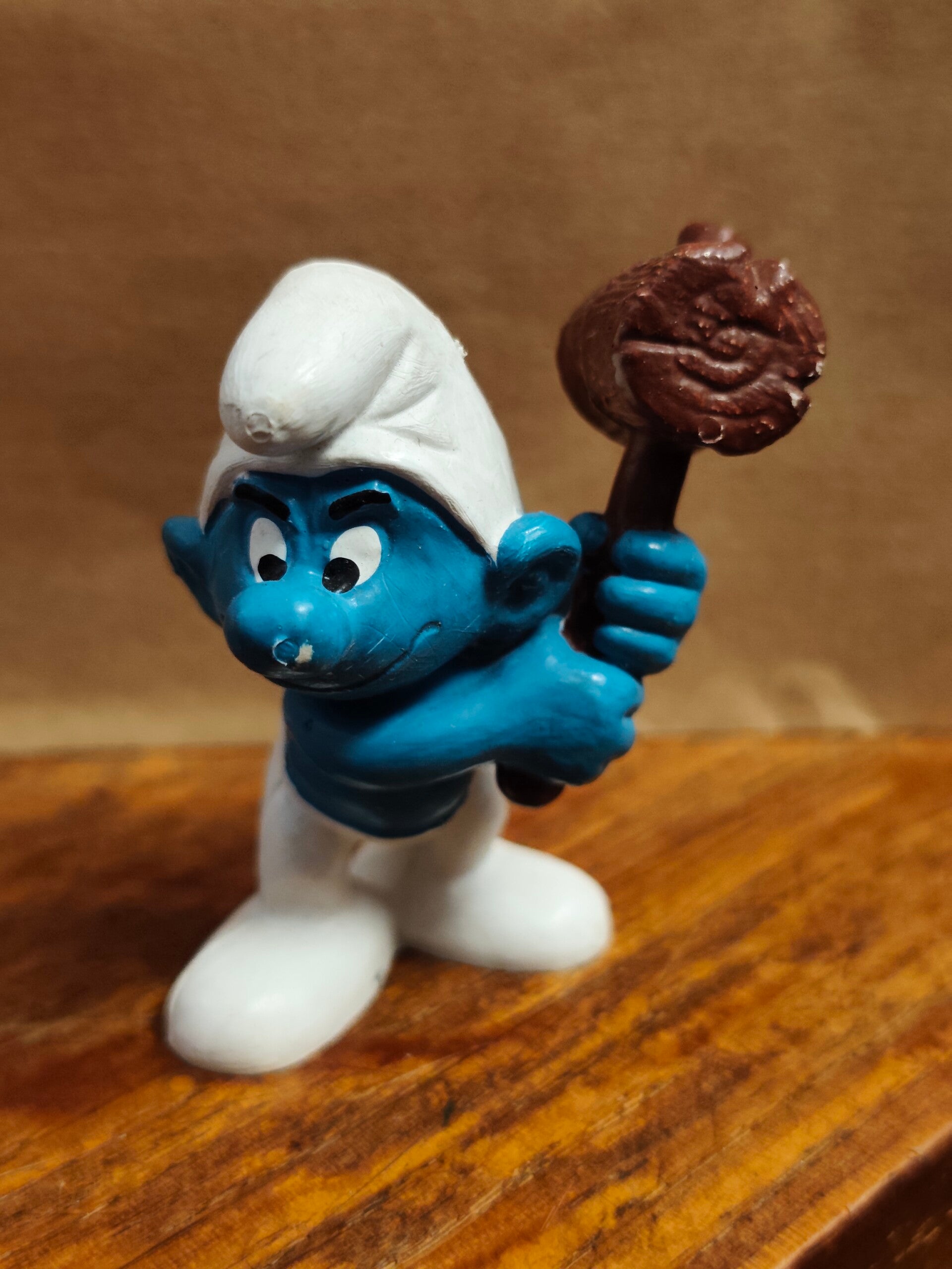 Figurine Schtroumpfs Vintage , Schtroumpf au maillet