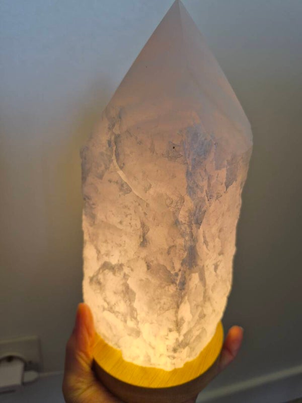 Lampe Quartz rose