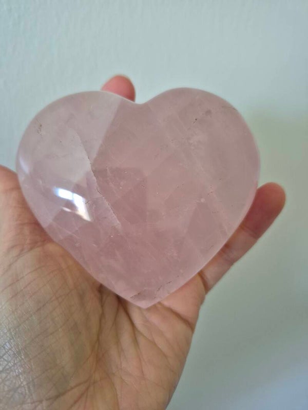 Quartz rose coeur
