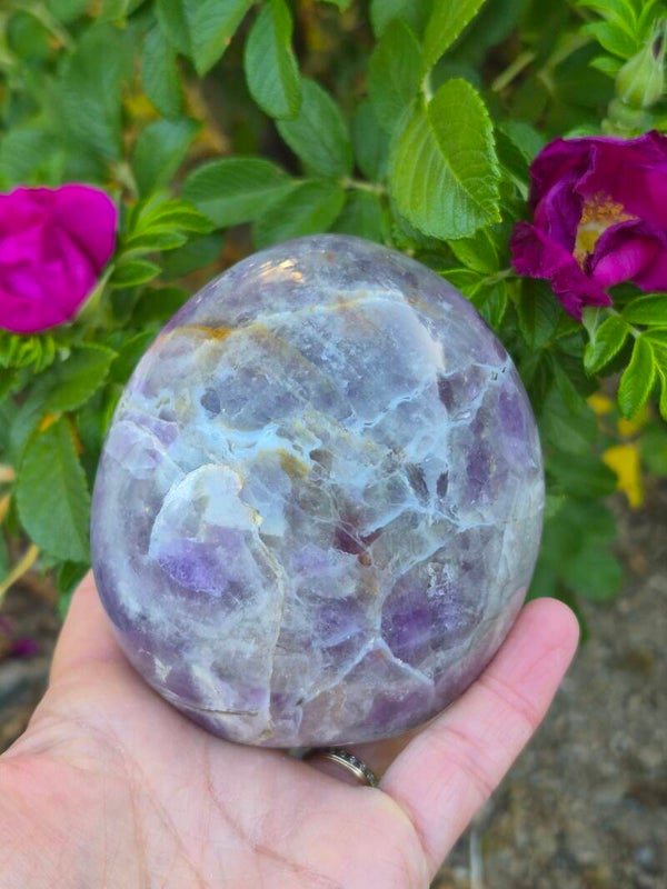 Améthyste rose polie