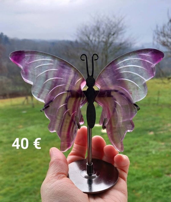 Papillon en fluorite