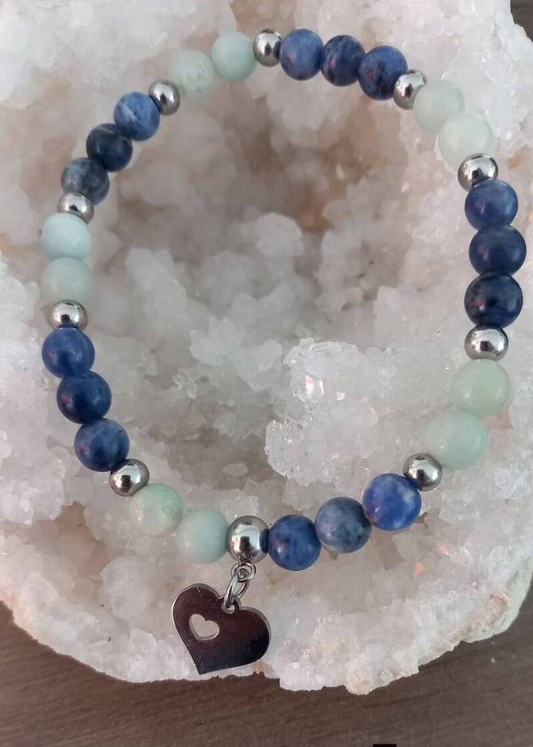 Bracelet Amazonite - Sodalite