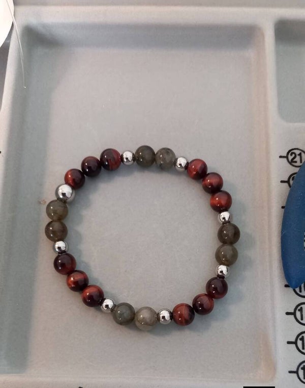 Bracelet Labradorite - Oeil de taureau
