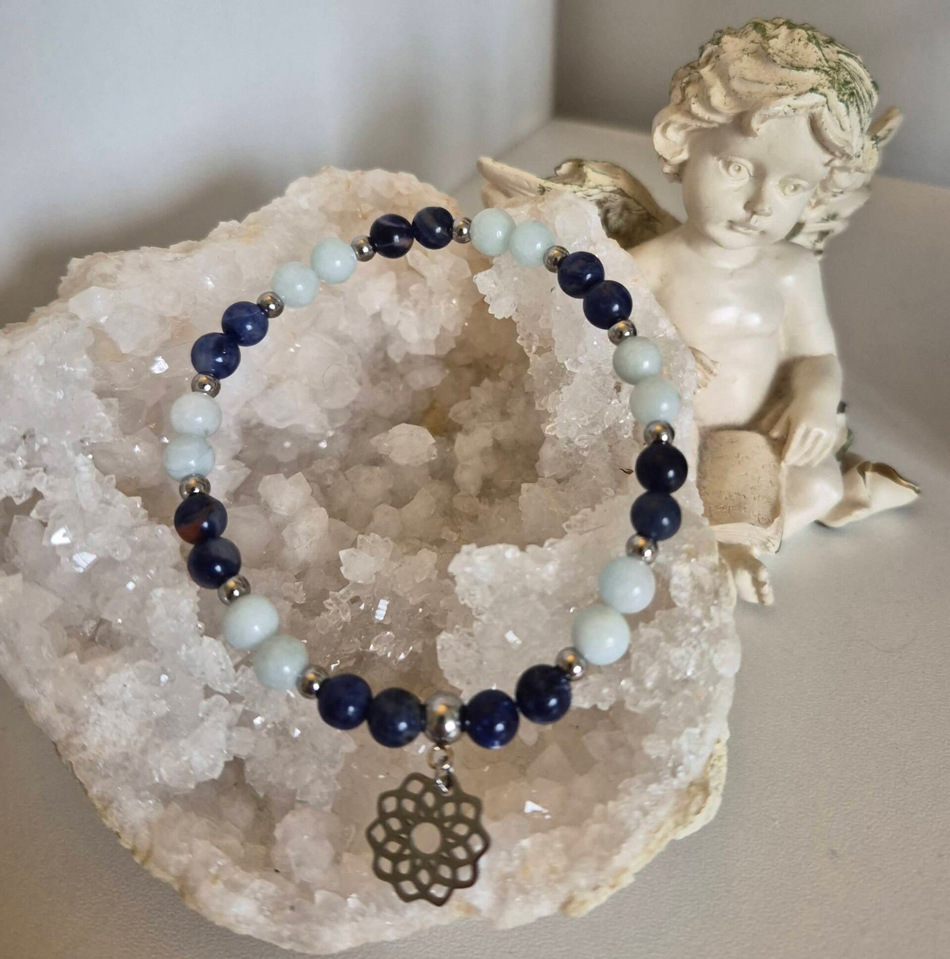 Bracelet Aigue-marine - Sodalite
