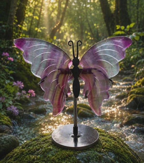 Papillon en fluorite