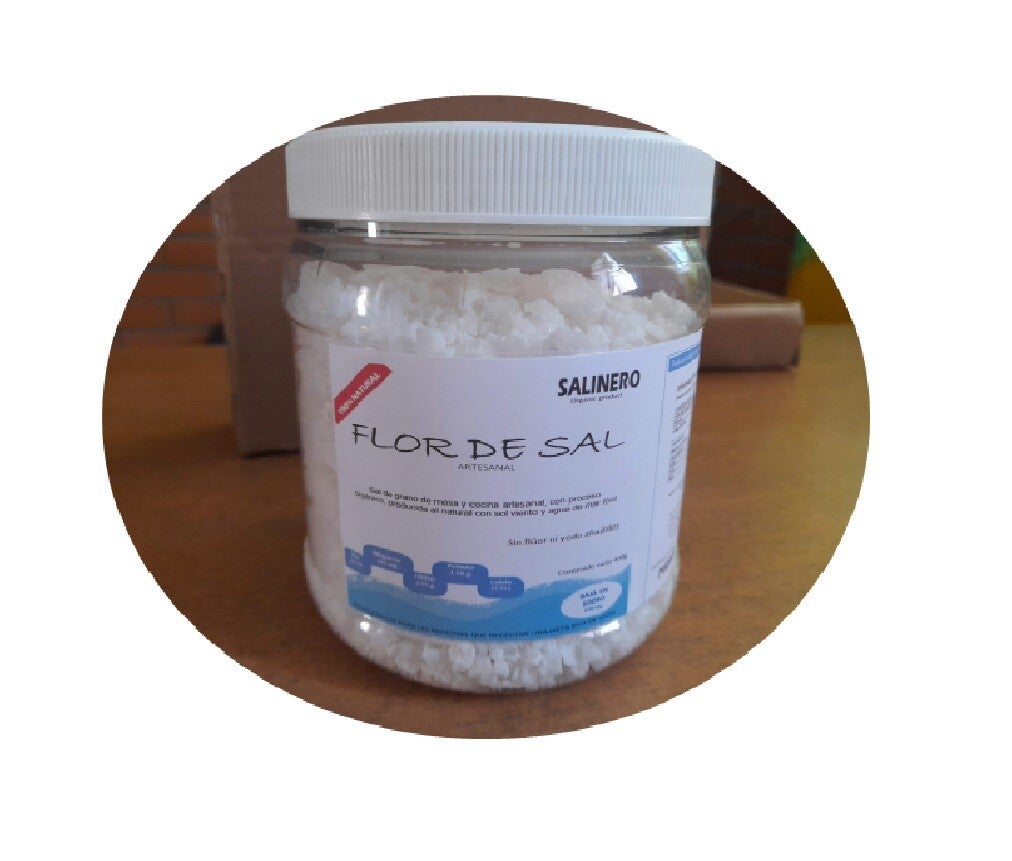 FLOR DE SAL TARRO DE 600 GRAMOS