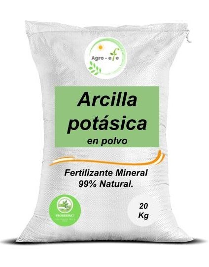 Arcilla Potásica en Polvo, en costal de 10 kg