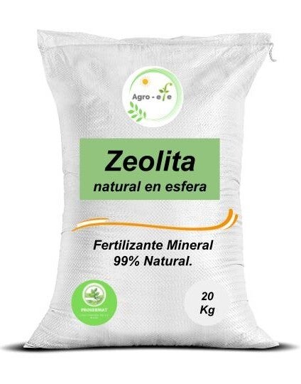Zeolita Natural en Esfera, en costal del 20 kilos.