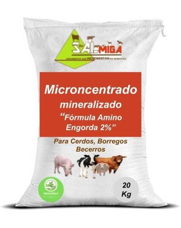 Microconcentrado Mineralizado "Fórmula Amino Engorda 2%"