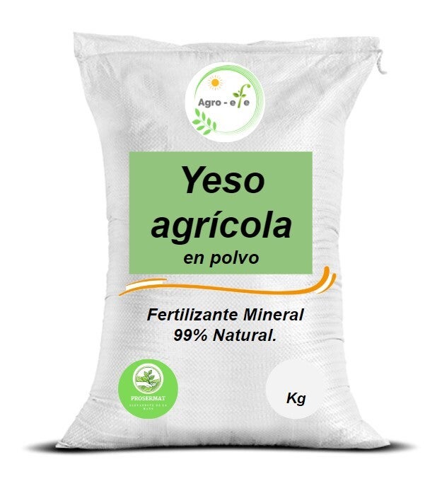 Yeso Agrícola Sulfato De Calcio en costal de 20 kilos